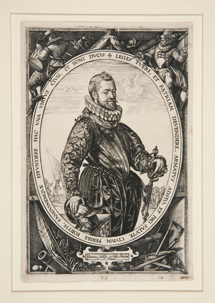 Portrett av Jacques de la Faille av Hendrick Goltzius