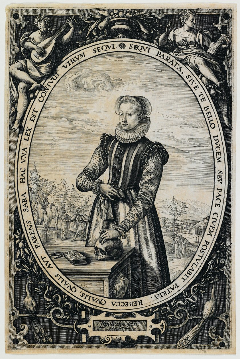 Portrett av Josina Hamels av Hendrick Goltzius