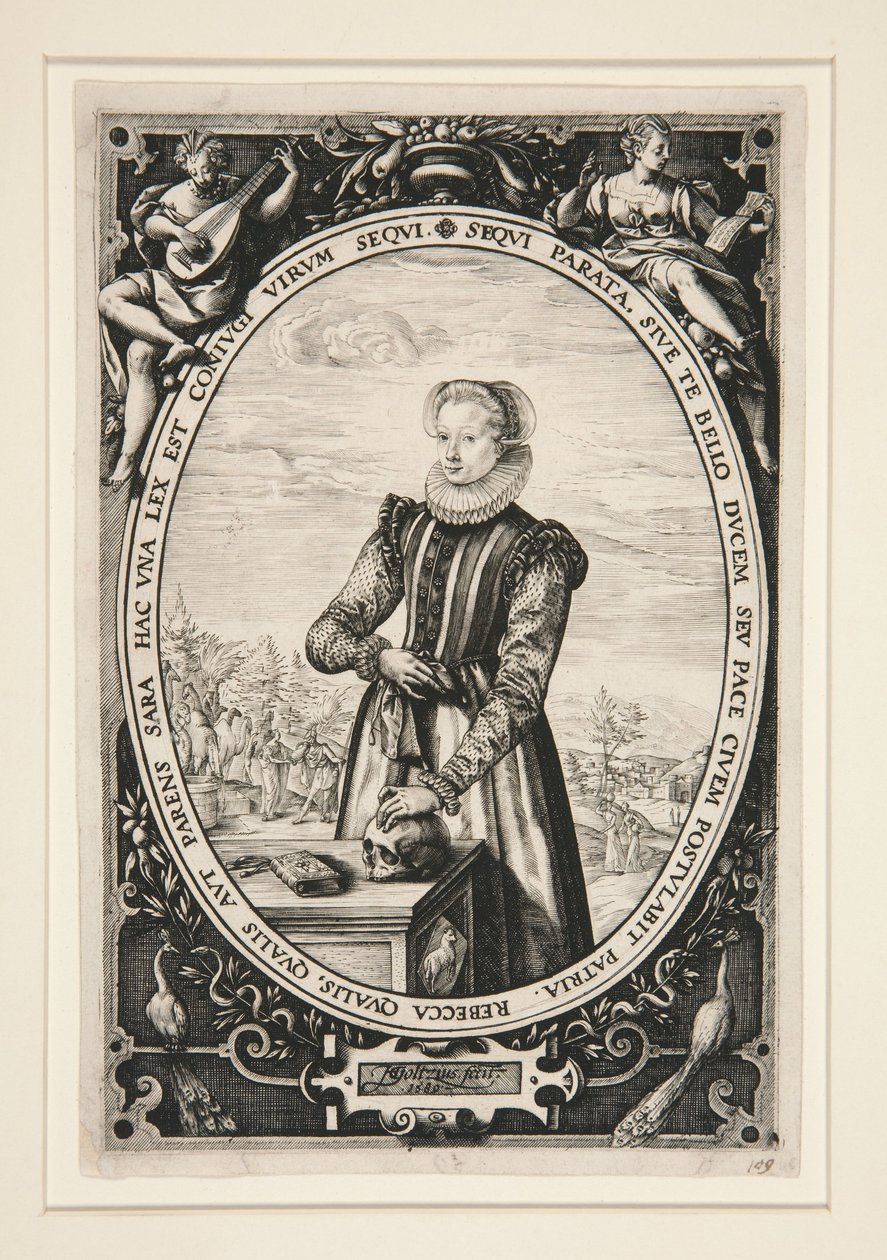 Portrett av Josina Hamels av Hendrick Goltzius