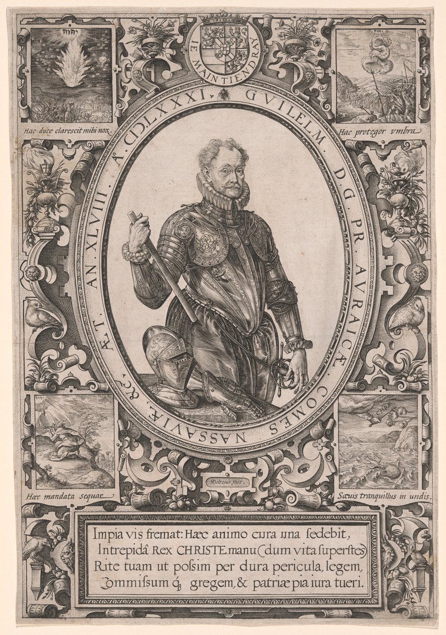 Portrett av Vilhelm av Oranien av Hendrick Goltzius