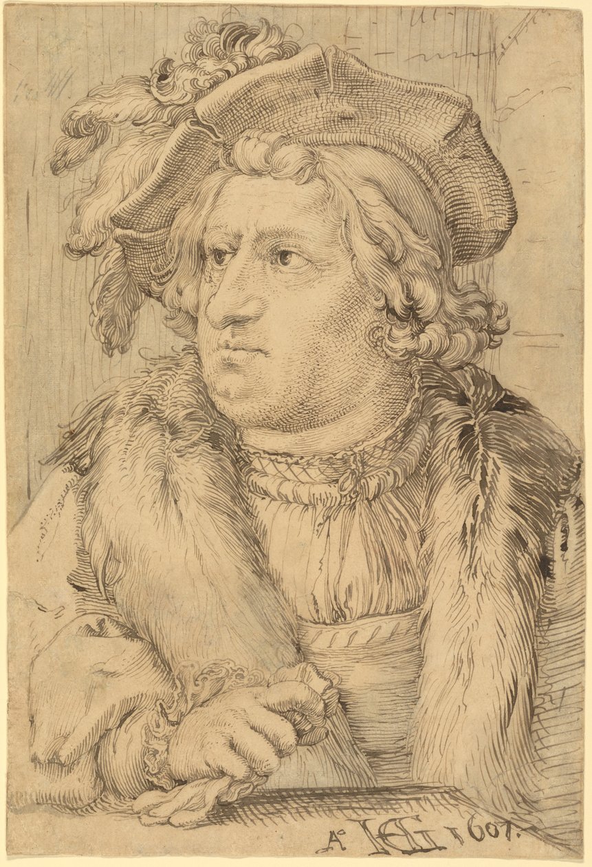 Portrett av en mann av Hendrick Goltzius