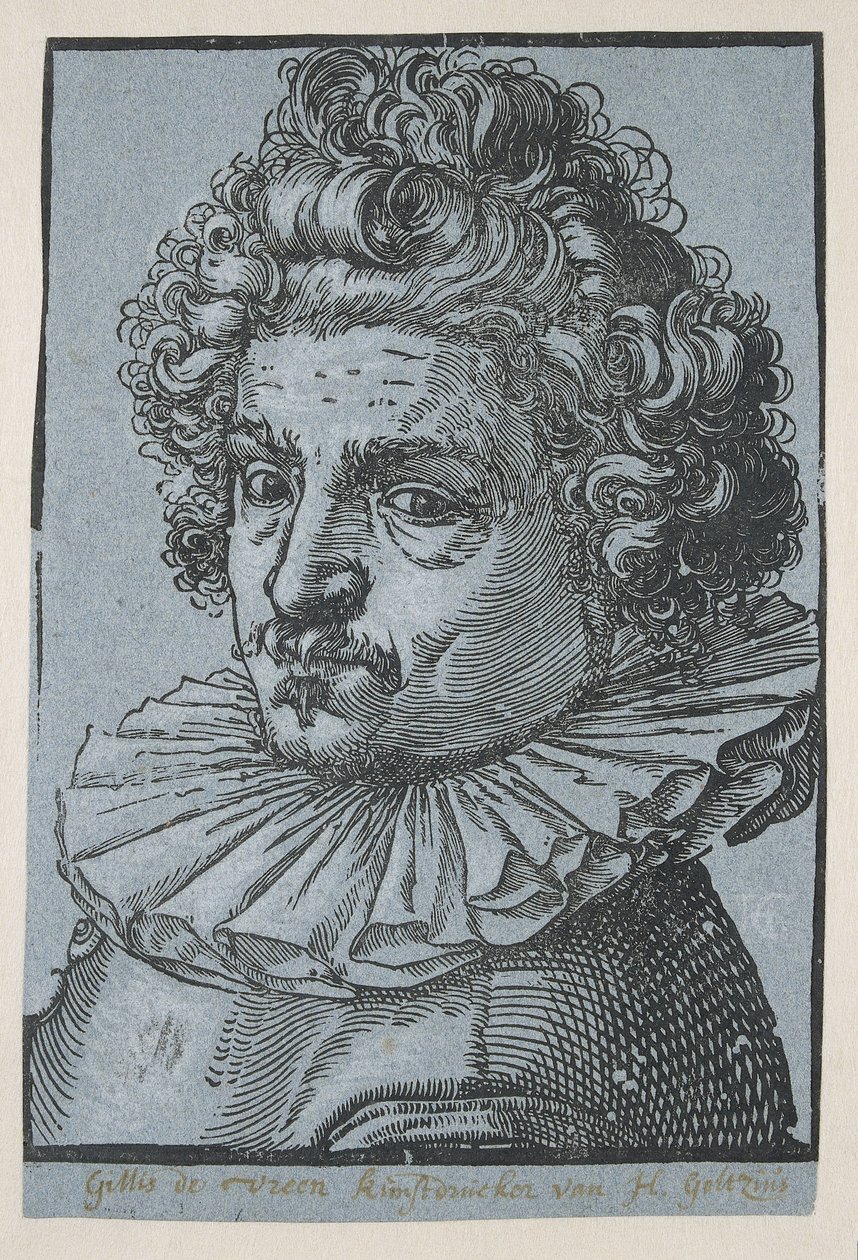 Portrett av Gillis van Breen av Hendrick Goltzius