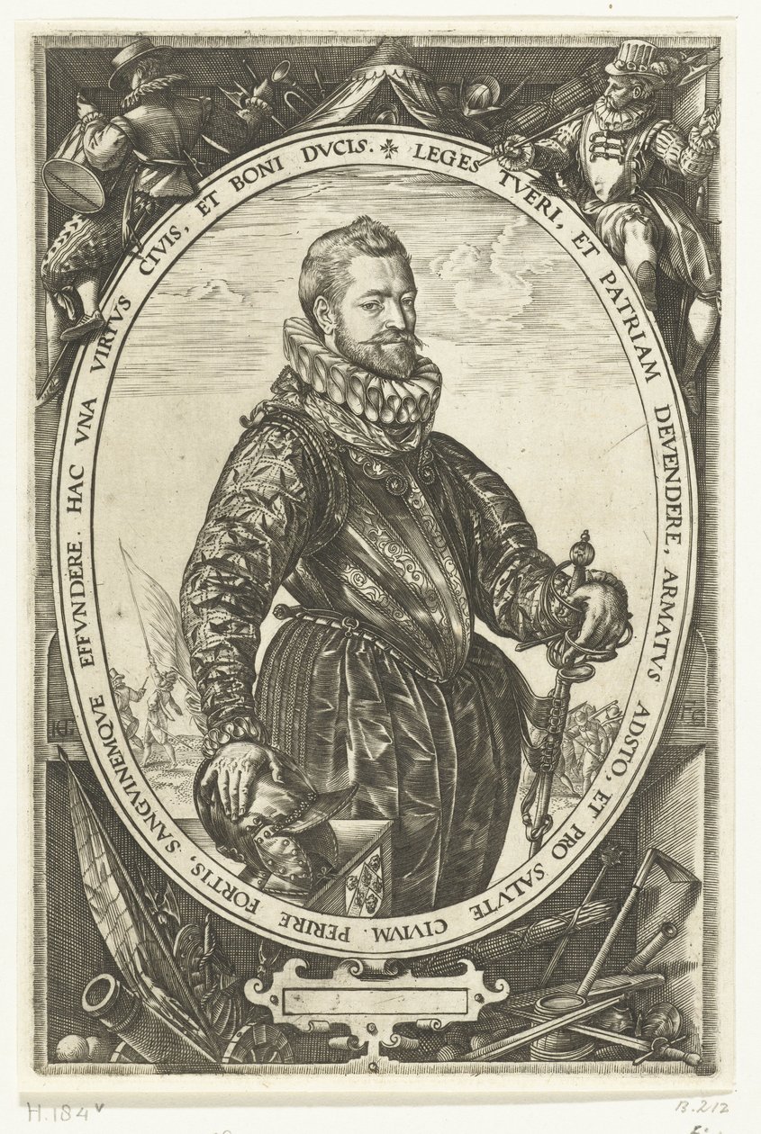 Portrett av Jacques de la Faille av Hendrick Goltzius