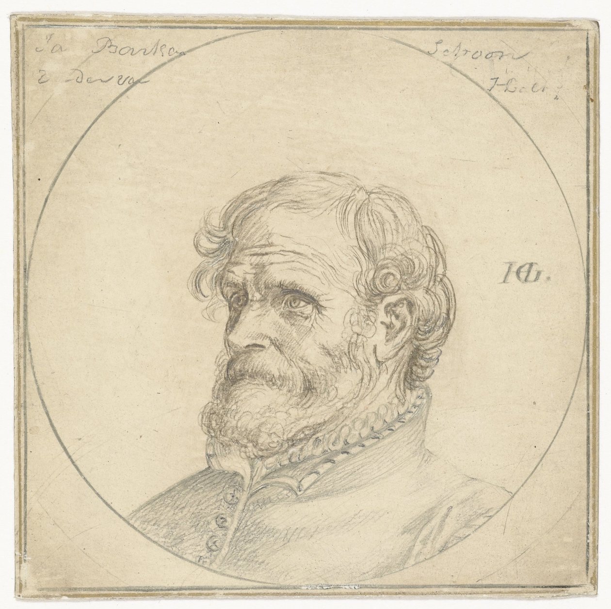 Portrett av Jan Baertsen av Hendrick Goltzius