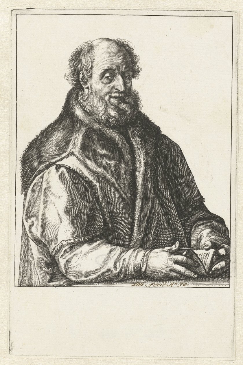 Portrett av Jan van Suren av Hendrick Goltzius