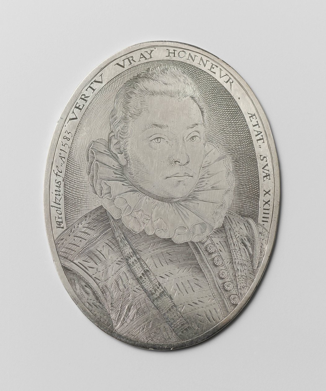 Portrett av en 24 år gammel mann av Hendrick Goltzius