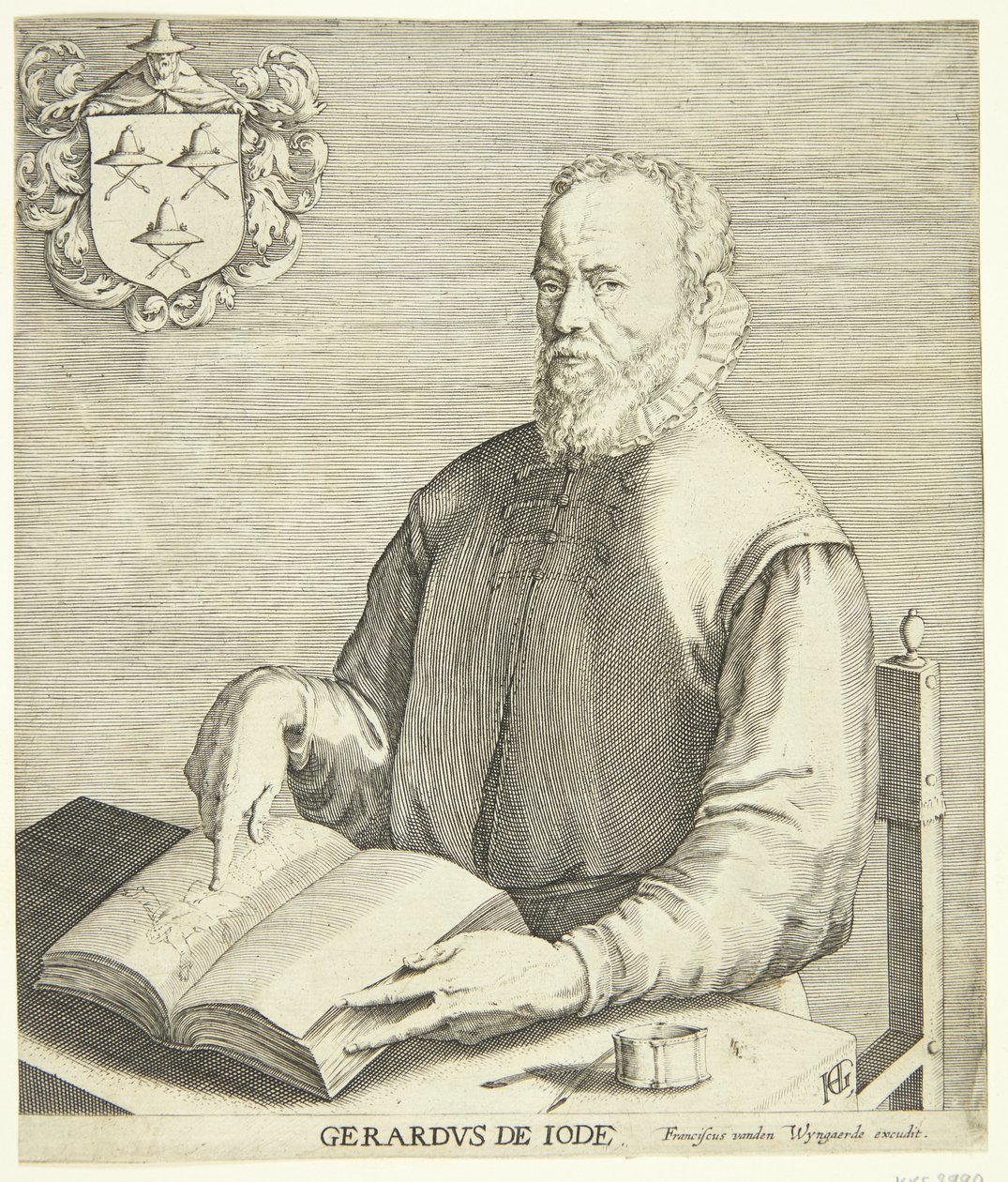 Portrett av Gerard de Jode av Hendrick Goltzius
