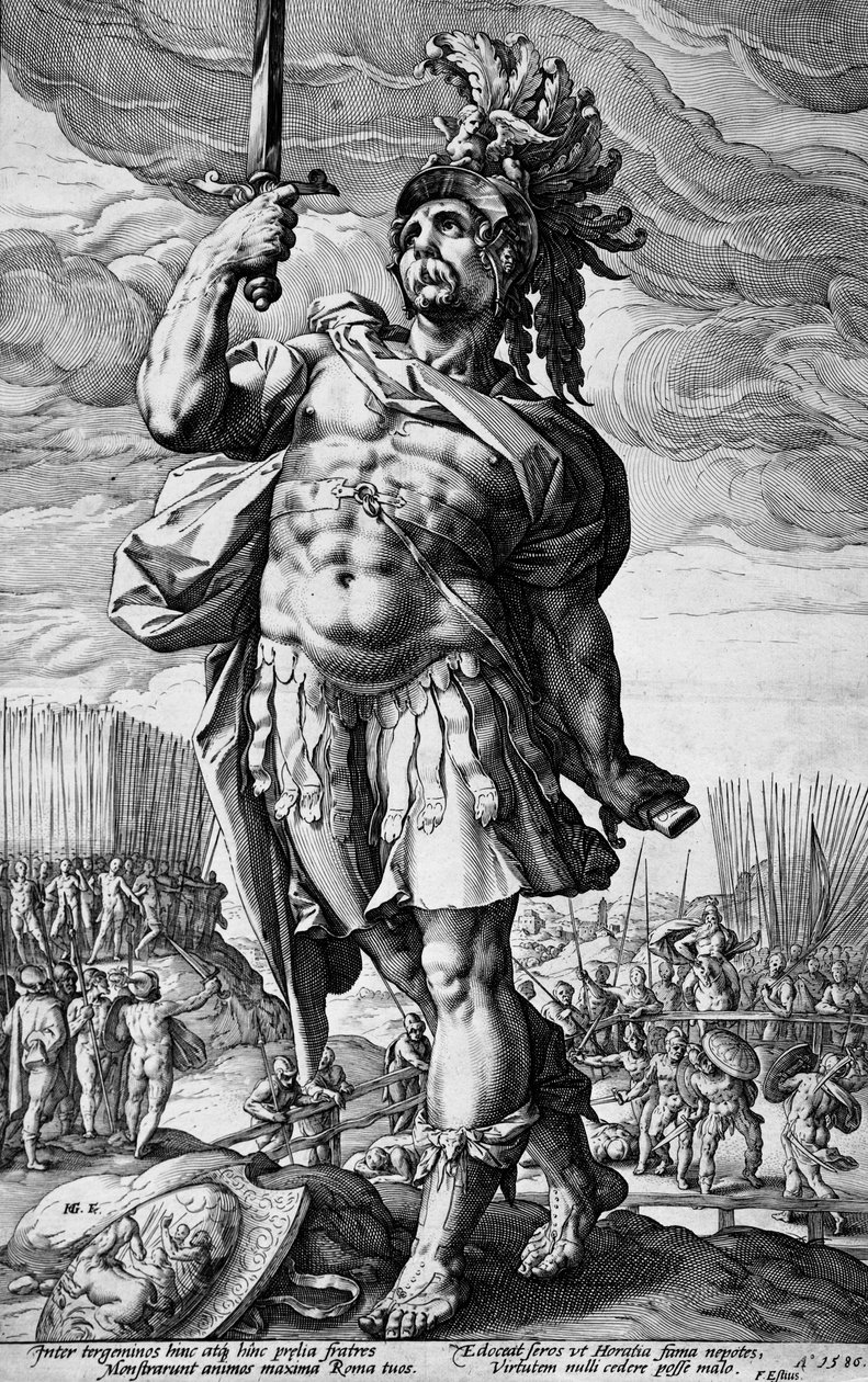 Publius Horatius av Hendrick Goltzius