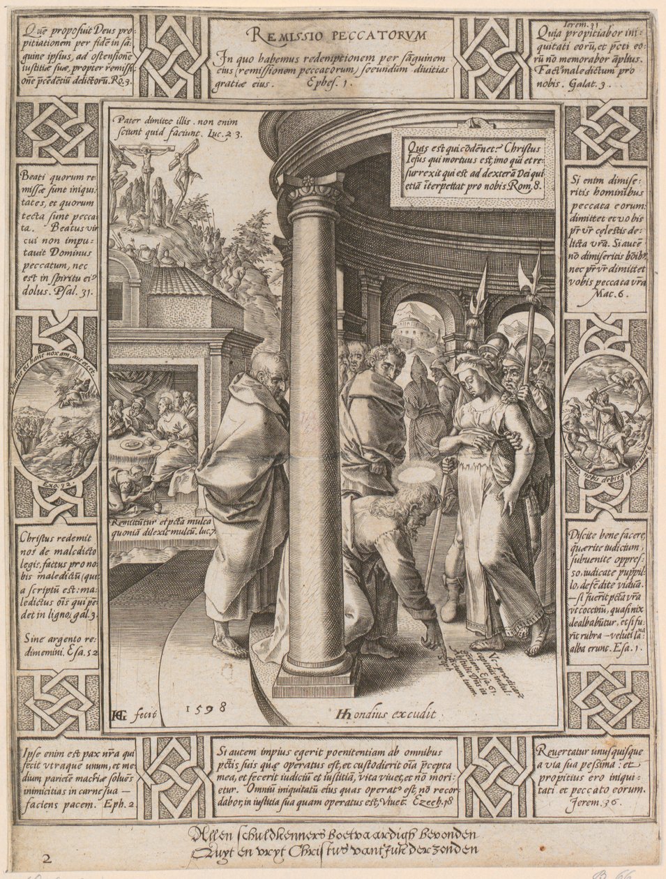 Remissio Peccatorum, blad 2 i serien «Allegorier over den kristne tro» av Hendrick Goltzius