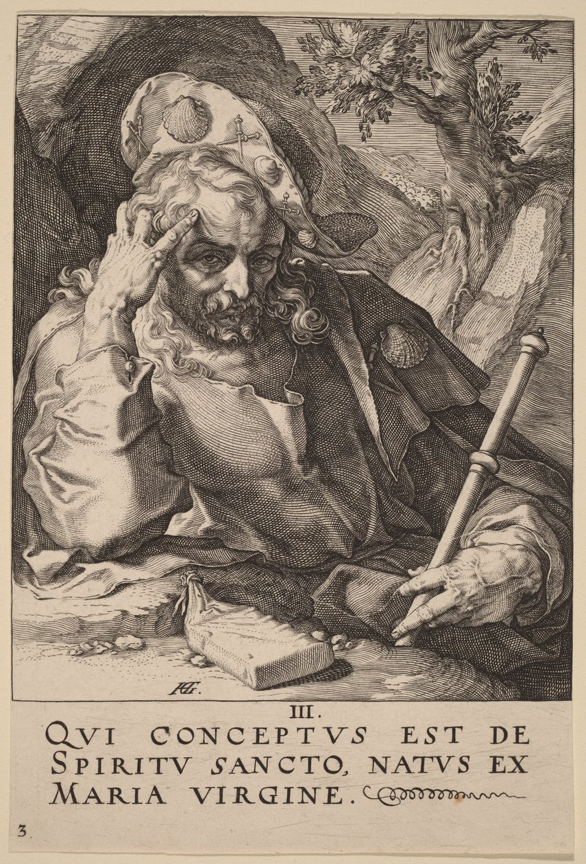 Saint James Major av Hendrick Goltzius