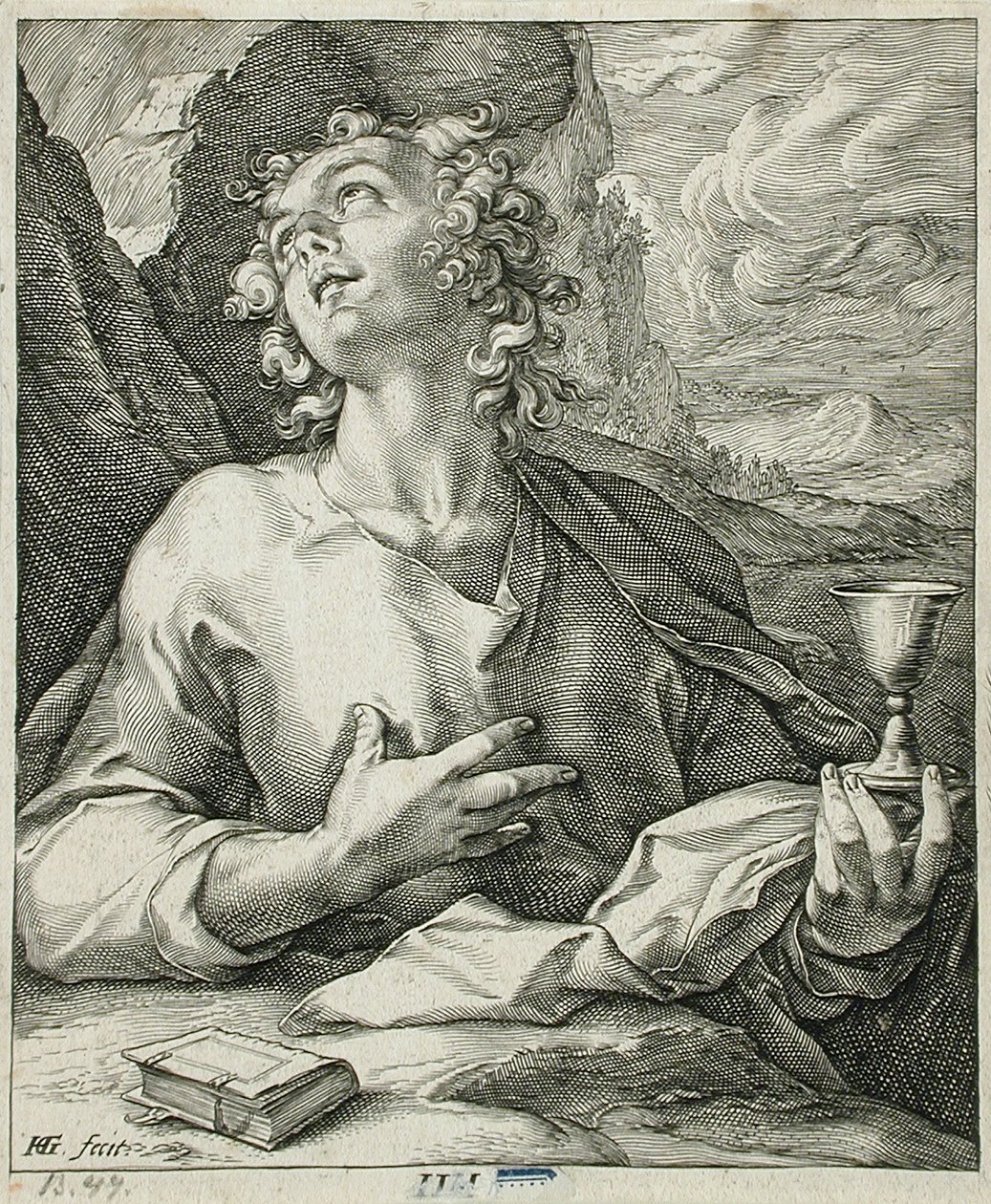 Evangelisten Johannes av Hendrick Goltzius