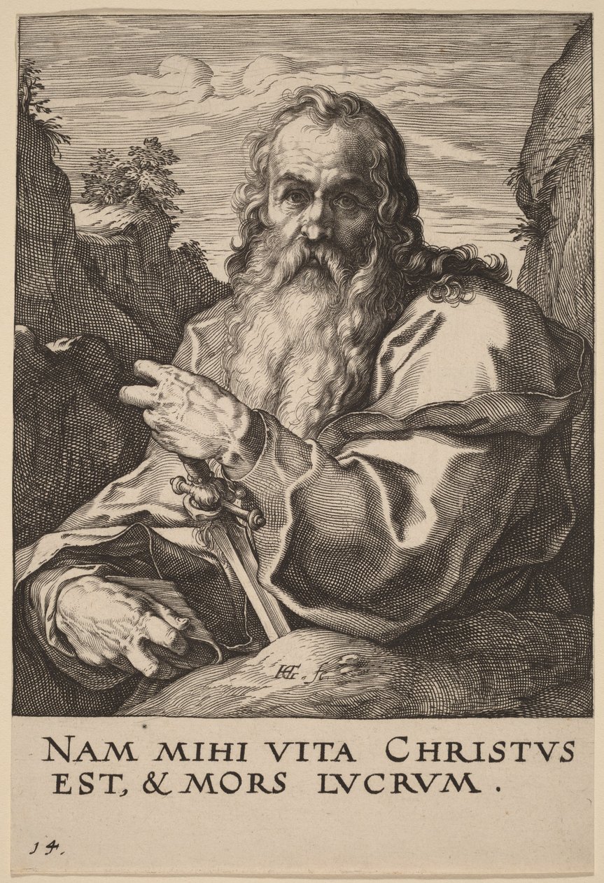 Sankt Paulus av Hendrick Goltzius