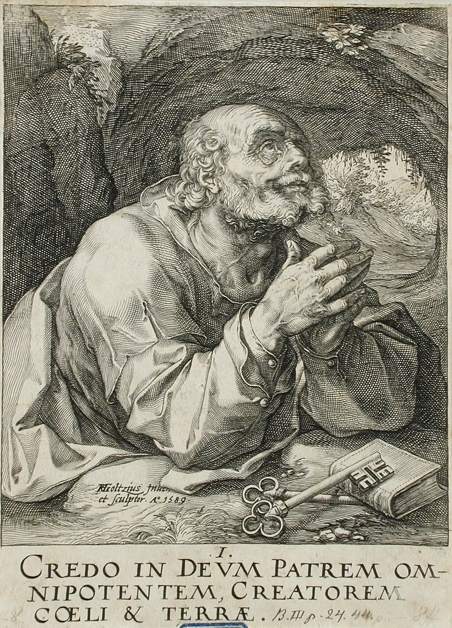 Sankt Peter av Hendrick Goltzius