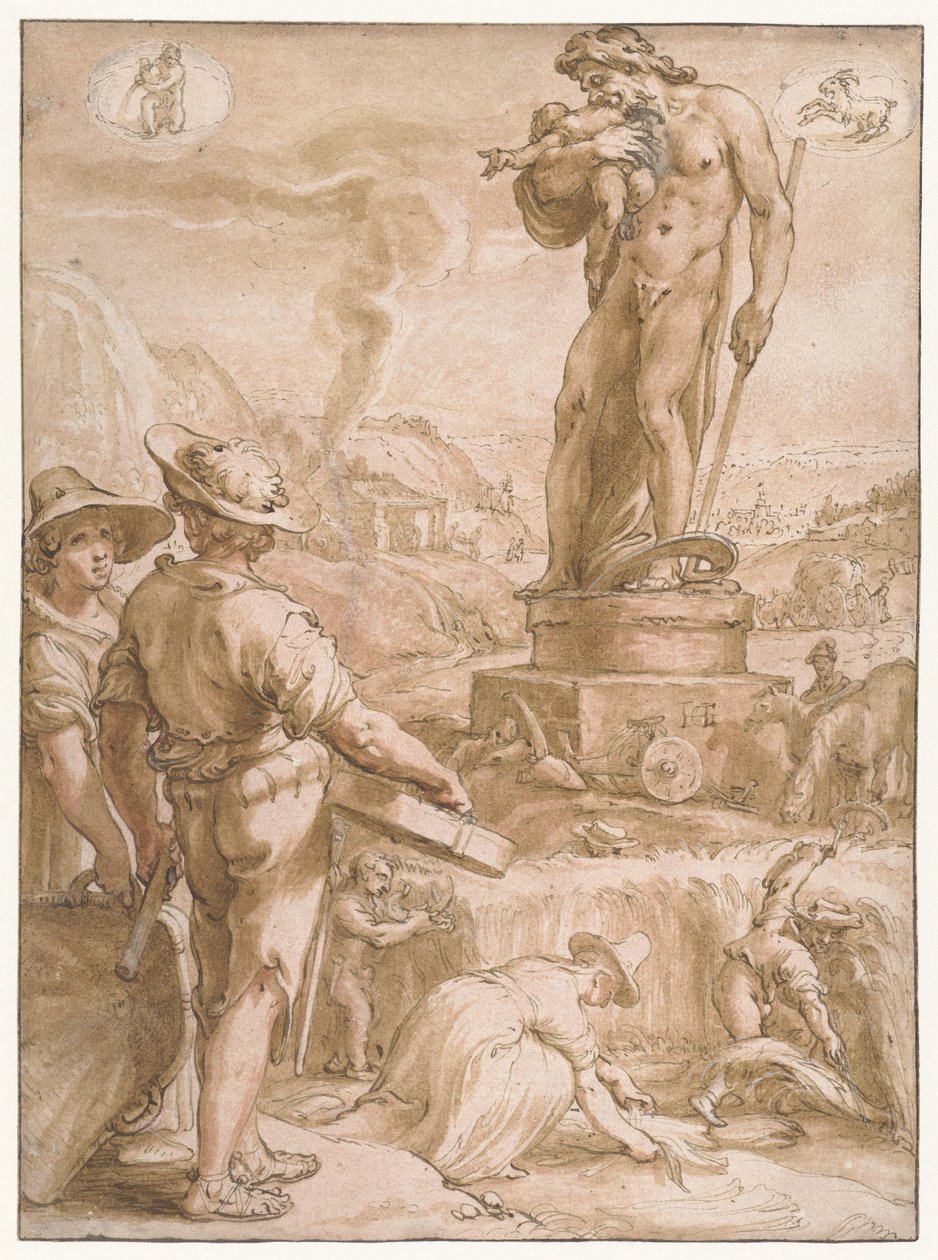 Saturn Syv planeter (serietittel) av Hendrick Goltzius
