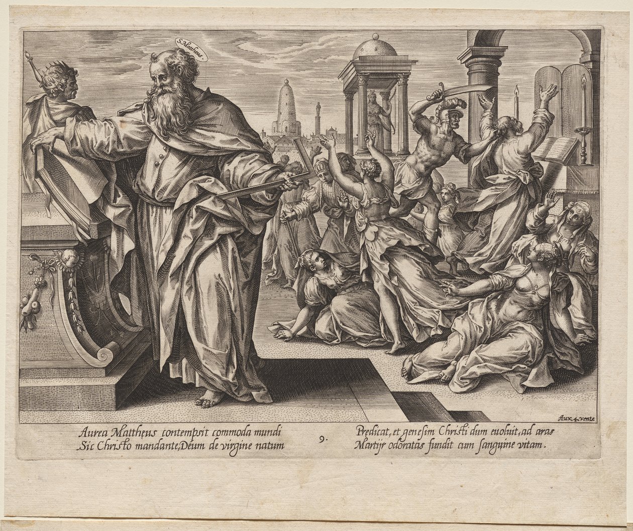 St. Matteus av Hendrick Goltzius