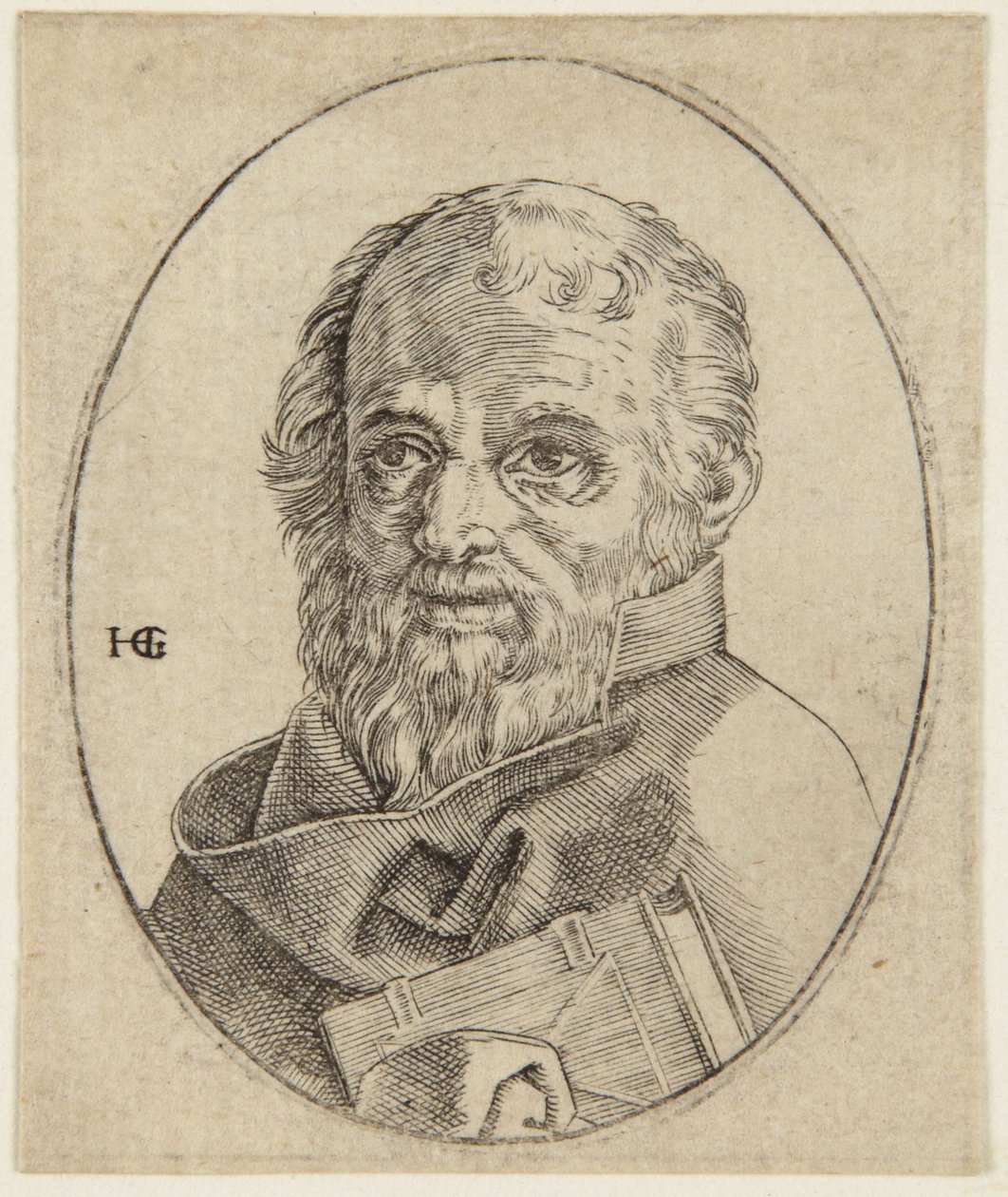 Sankt Matthias av Hendrick Goltzius