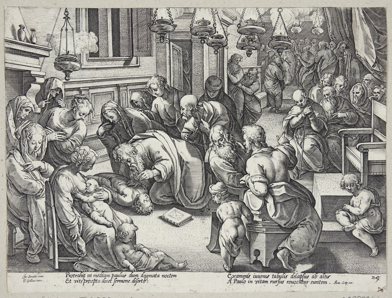 St. Paulus reiste Eutykos av Hendrick Goltzius