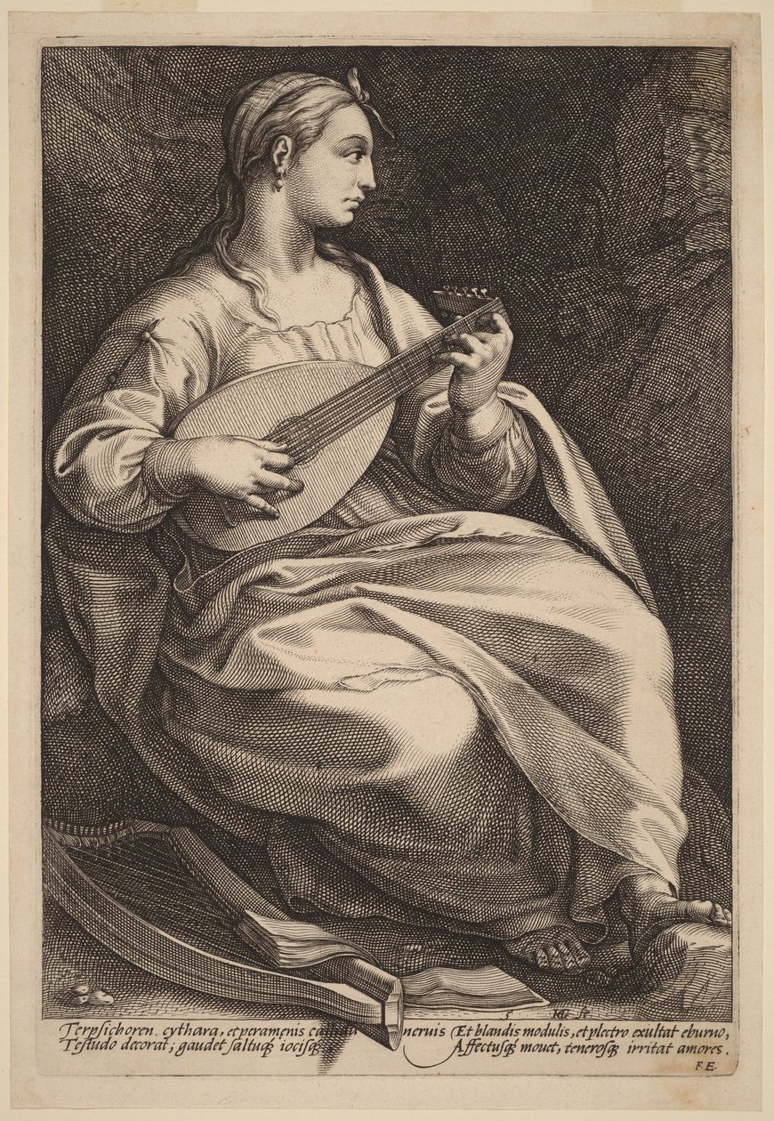 Terpsikhore av Hendrick Goltzius