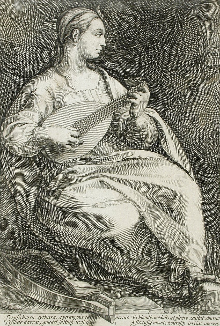 Terpsikhore av Hendrick Goltzius