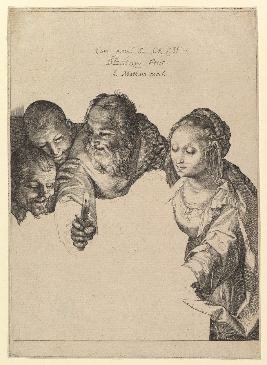 Hyrdenes tilbedelse av Hendrick Goltzius
