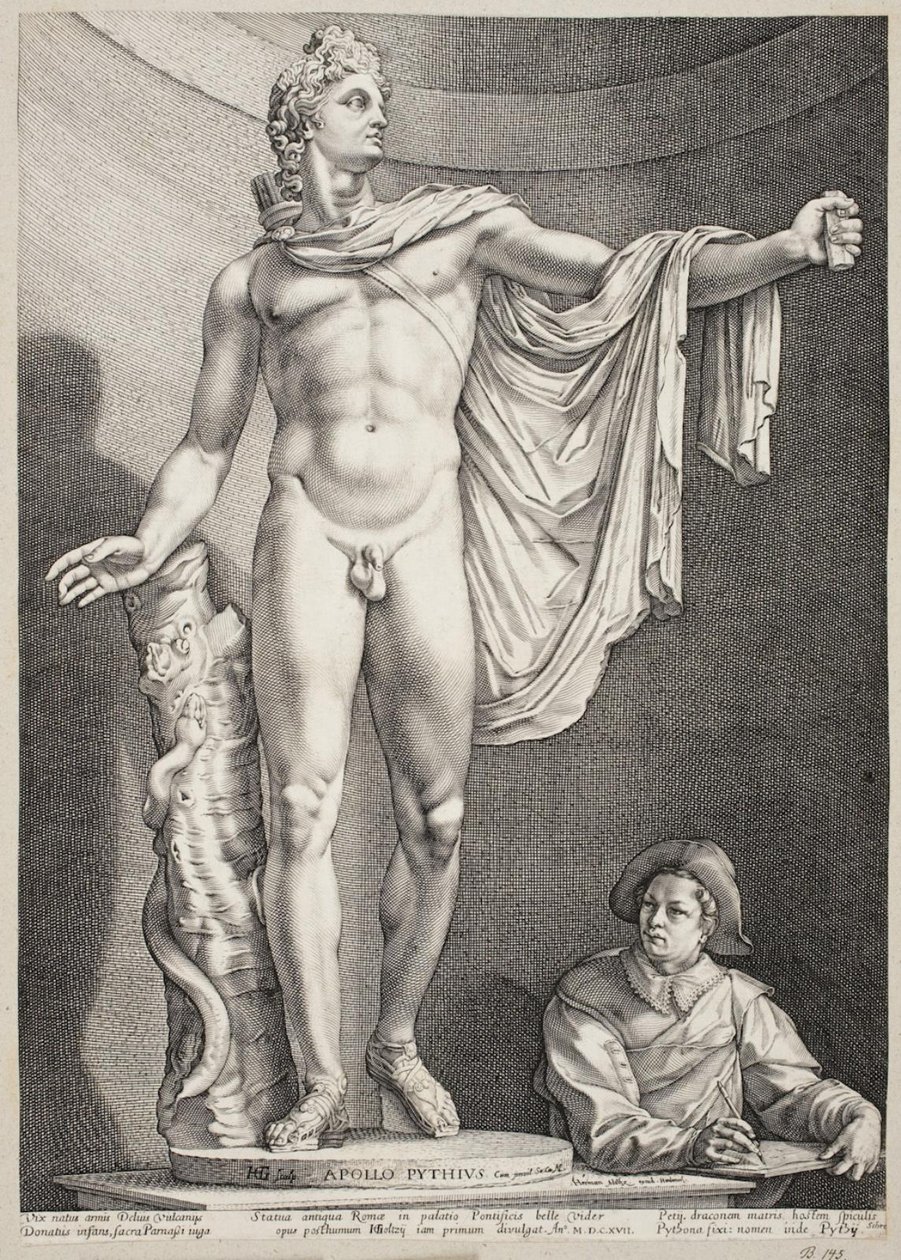 Apollo Belvedere av Hendrick Goltzius