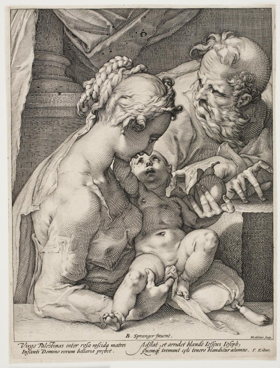 Den hellige familie av Hendrick Goltzius