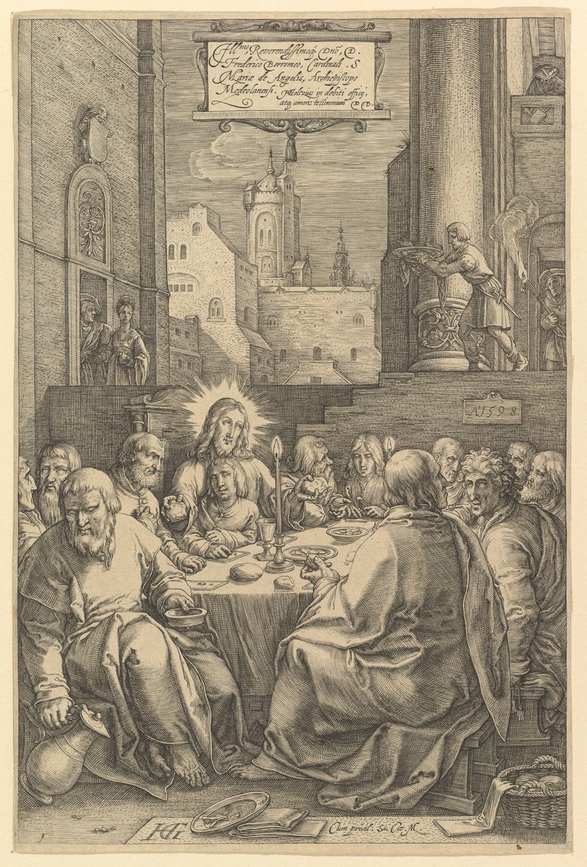 Nattverden, fra «Kristi lidelse» av Hendrick Goltzius