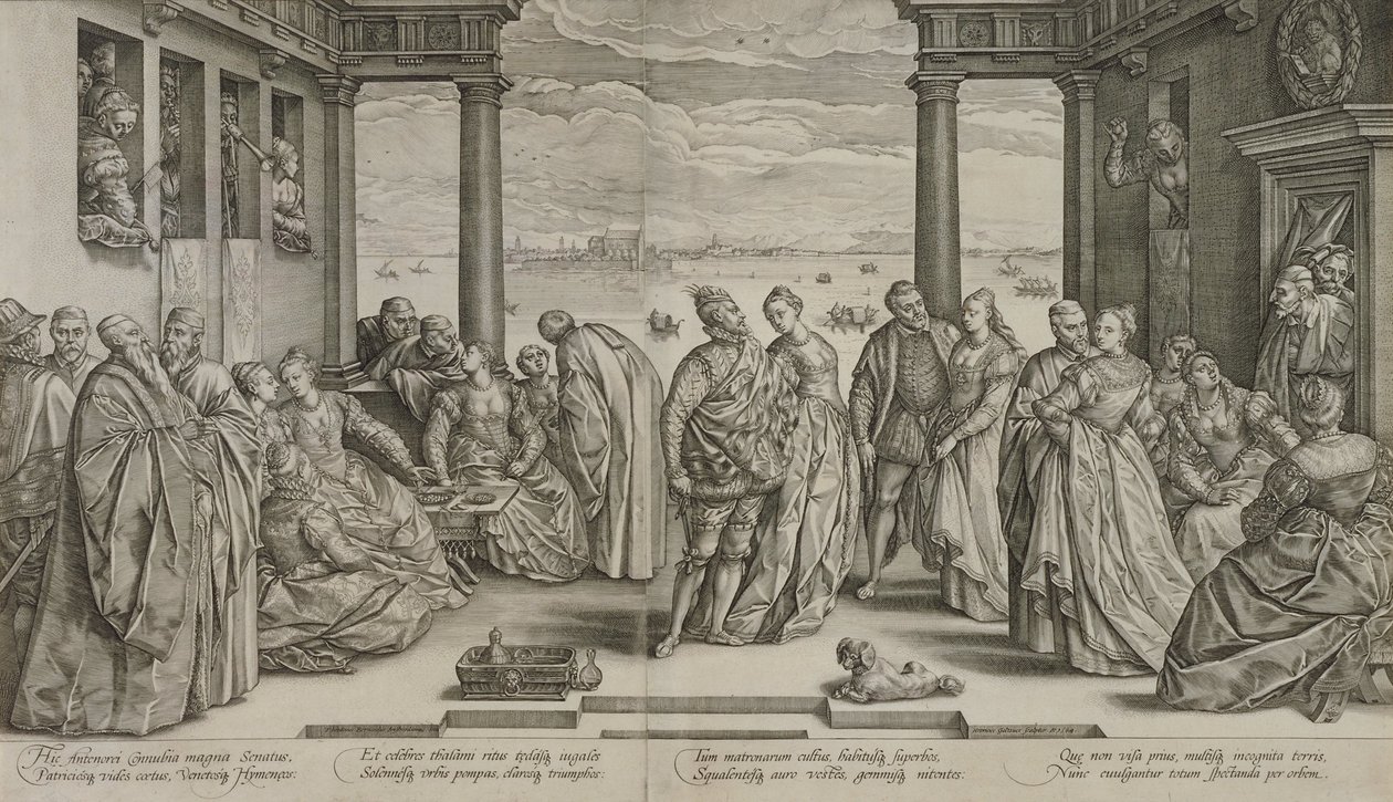 Det venetianske bryllupet av Hendrick Goltzius