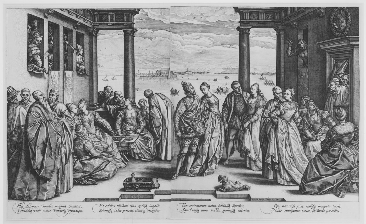 Det venetianske bryllupet av Hendrick Goltzius
