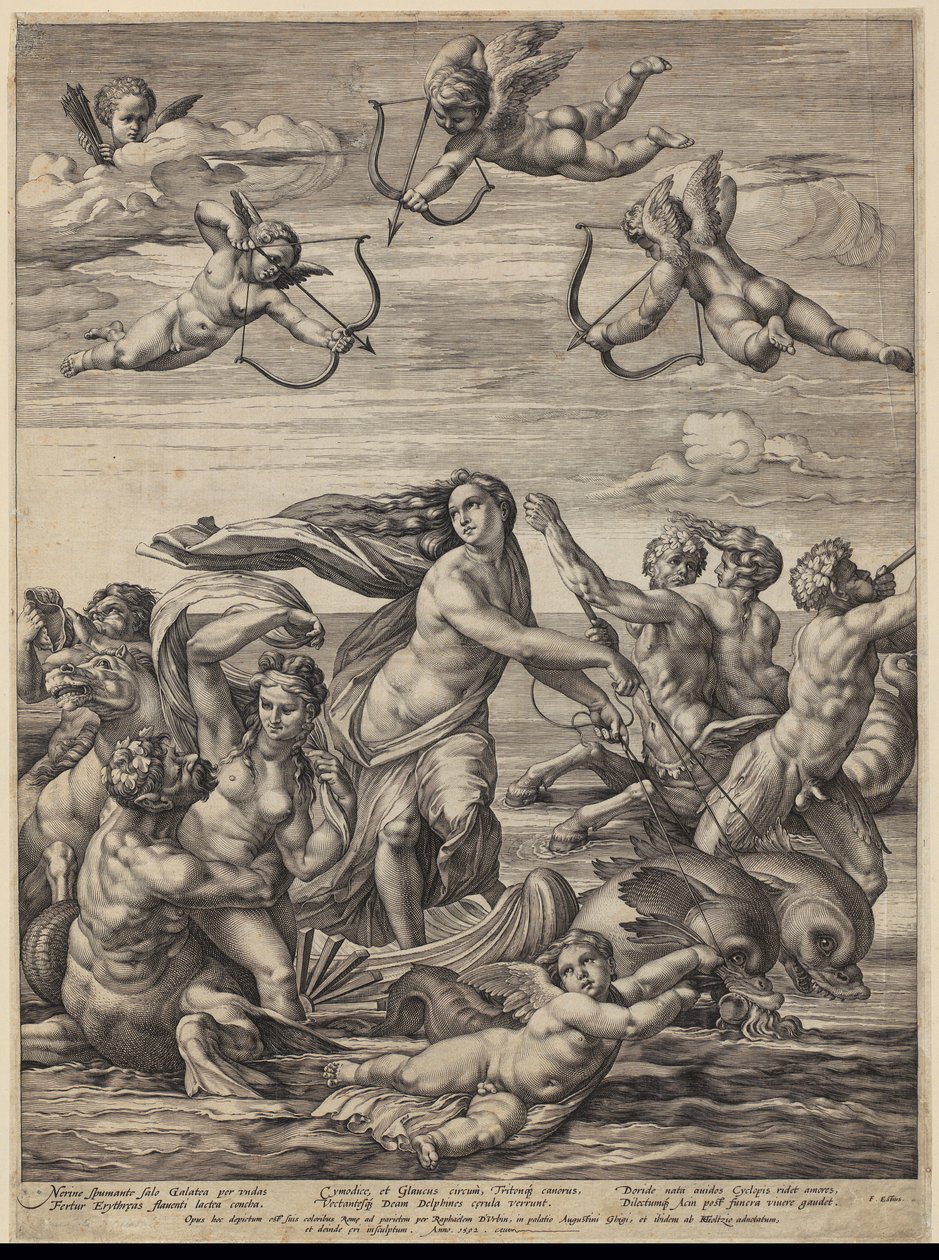Galateas triumf av Hendrick Goltzius