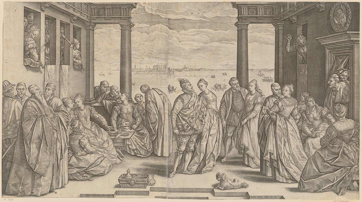 Venetiansk bryllup av Hendrick Goltzius