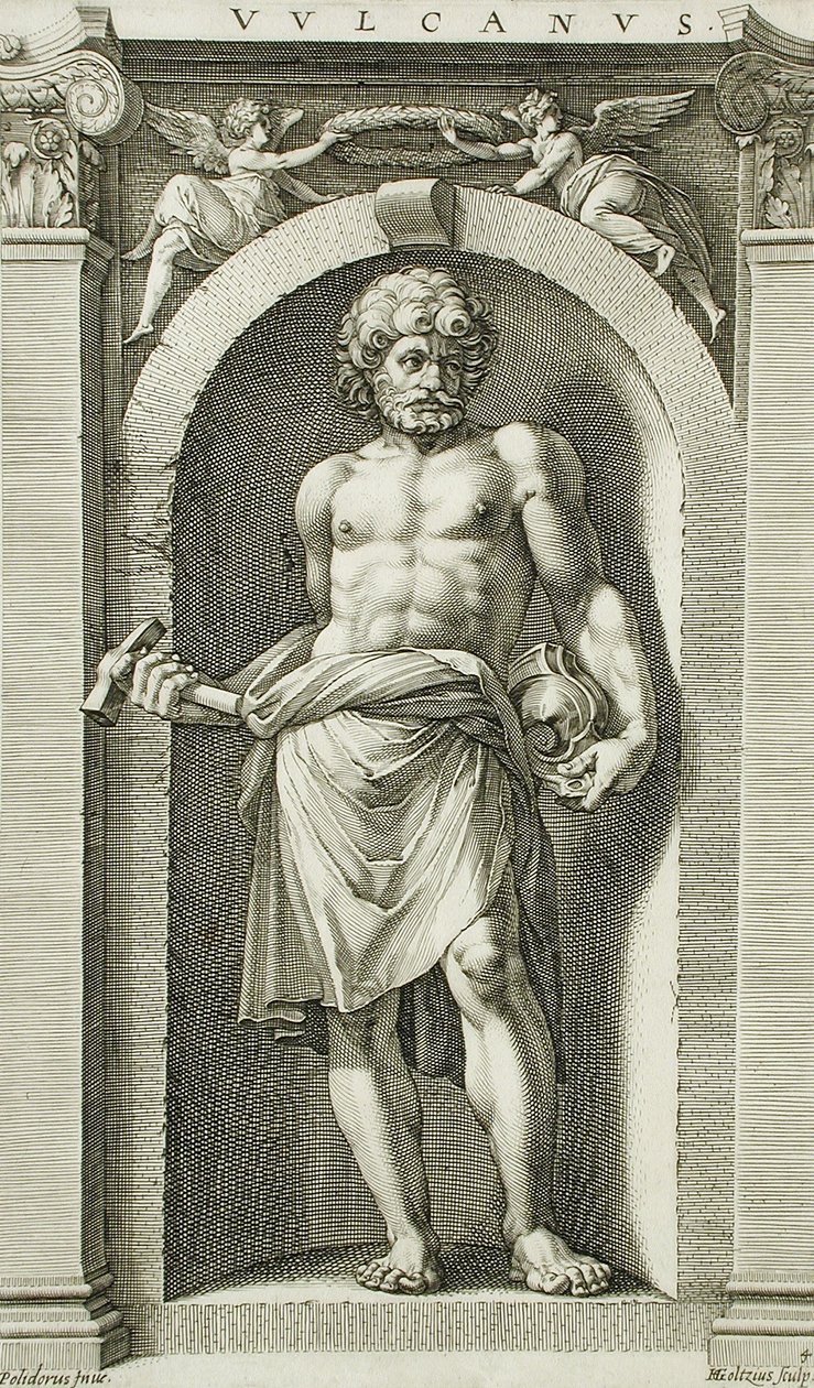 Vulkan av Hendrick Goltzius