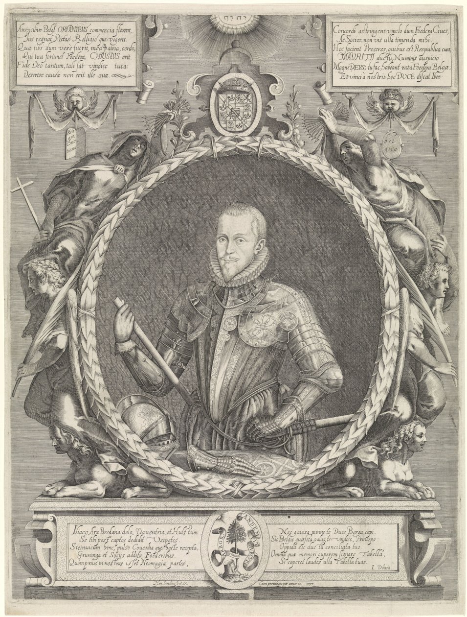 Portrett av Maurits, Prince of Orange av Hendrick Hondius (I)