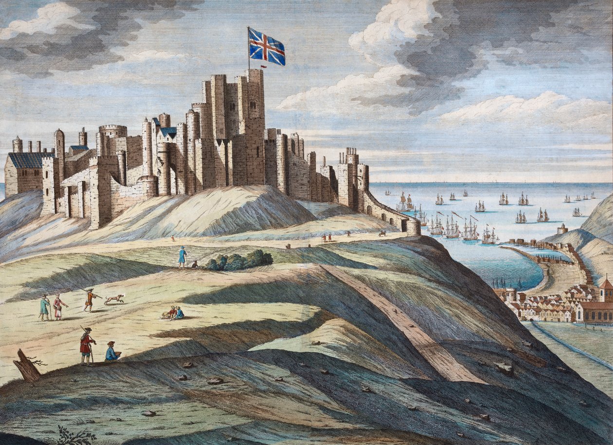 Dover Castle på begynnelsen av 1700-tallet av Hendrick Hulsberg