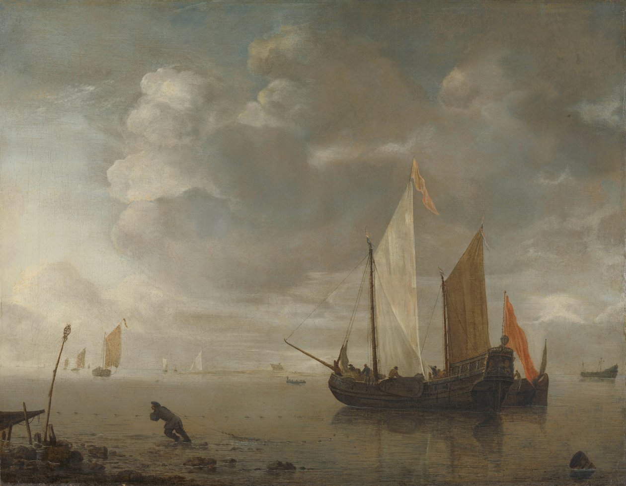 Stille hav av Hendrick Jacobsz. Dubbels