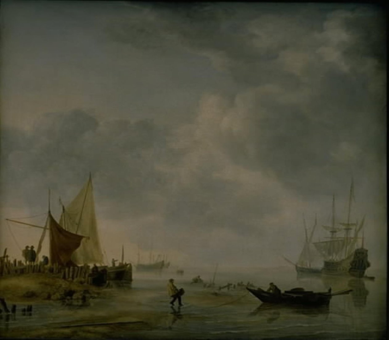 Utsikt over en nederlandsk Roadstead av Hendrick Jacobsz Dubbels