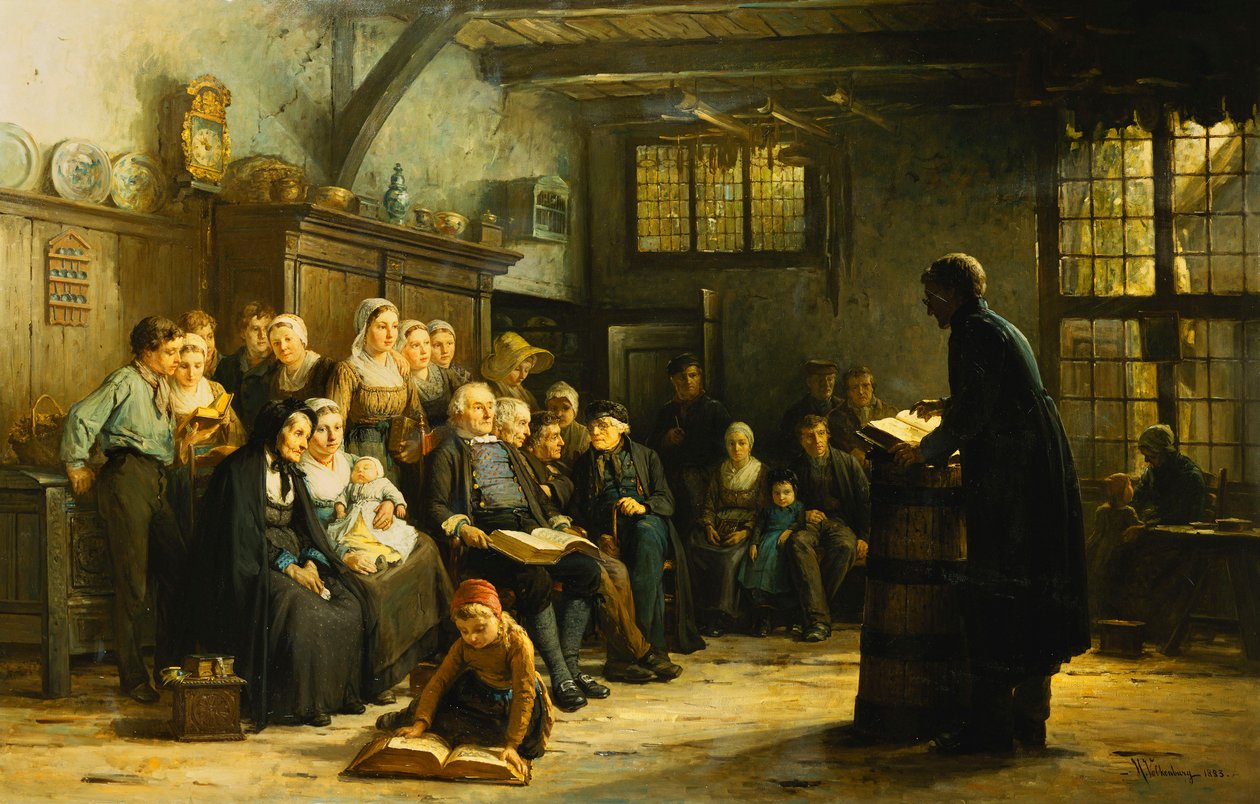 Søndag ettermiddag i baklandet, 1883 av Hendrick Valkenburg