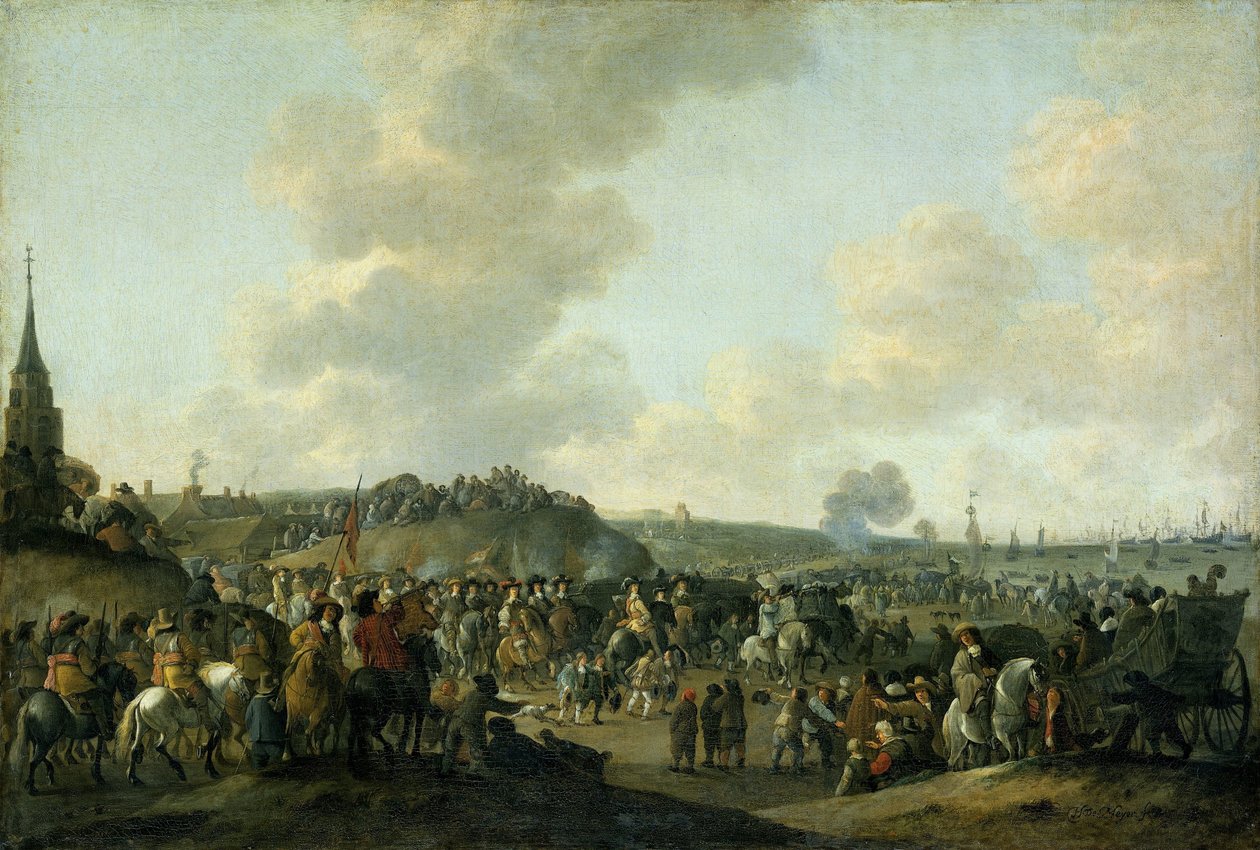 Charles II av Englands avgang fra Scheveningen, 2. juni 1660 av Hendrick de Meijer