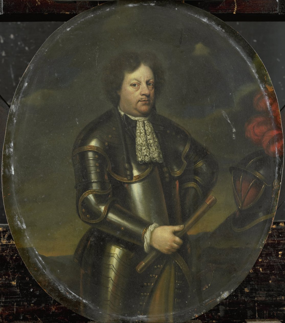 Portrett av generalmajor Hans Willem, baron van Aylva, kalt Den formidable generalen av Hendrick de Valk