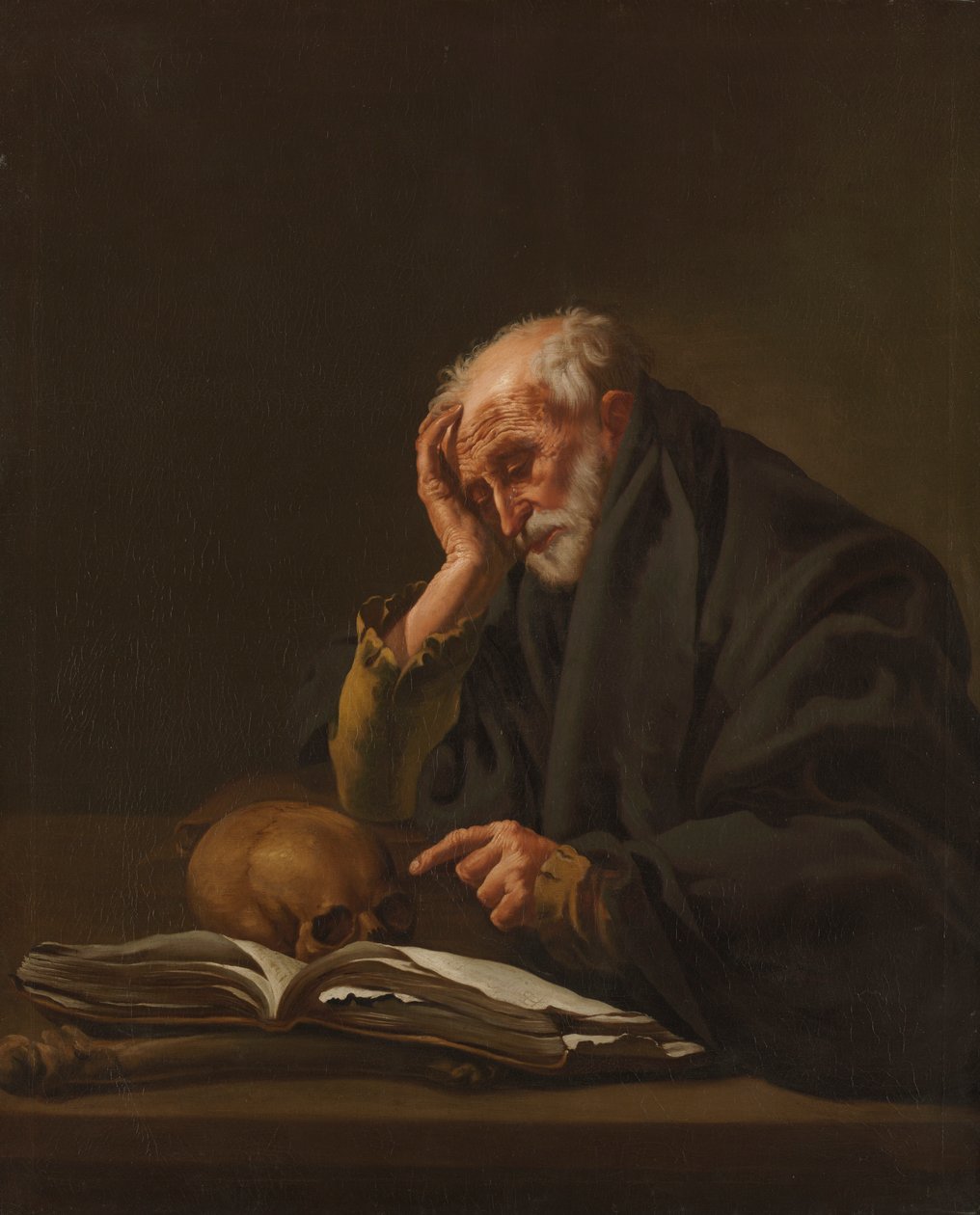 Saint Jerome, ca. 1621. av Hendrick ter Brugghen