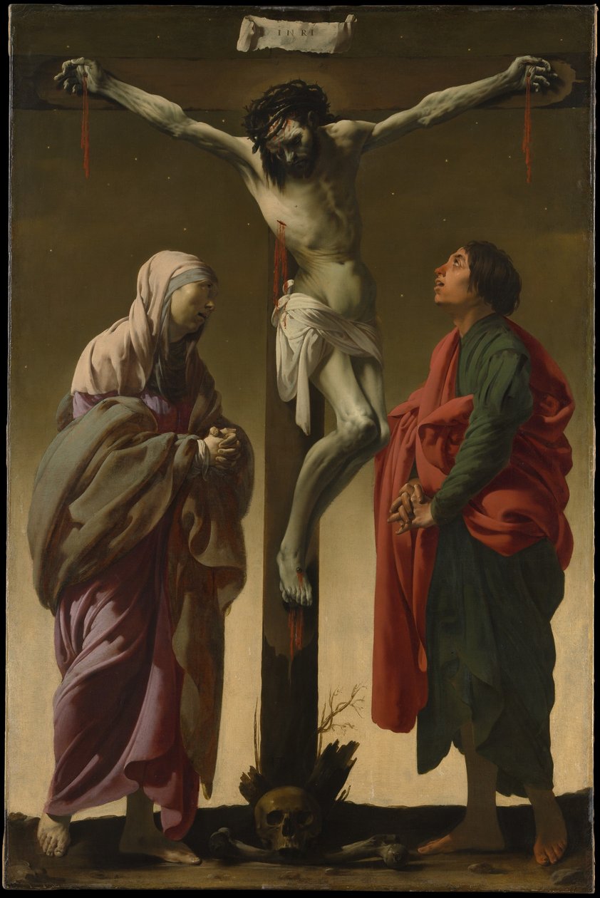 Korsfestelsen med jomfru Maria og Sankt Johannes av Hendrick ter Brugghen