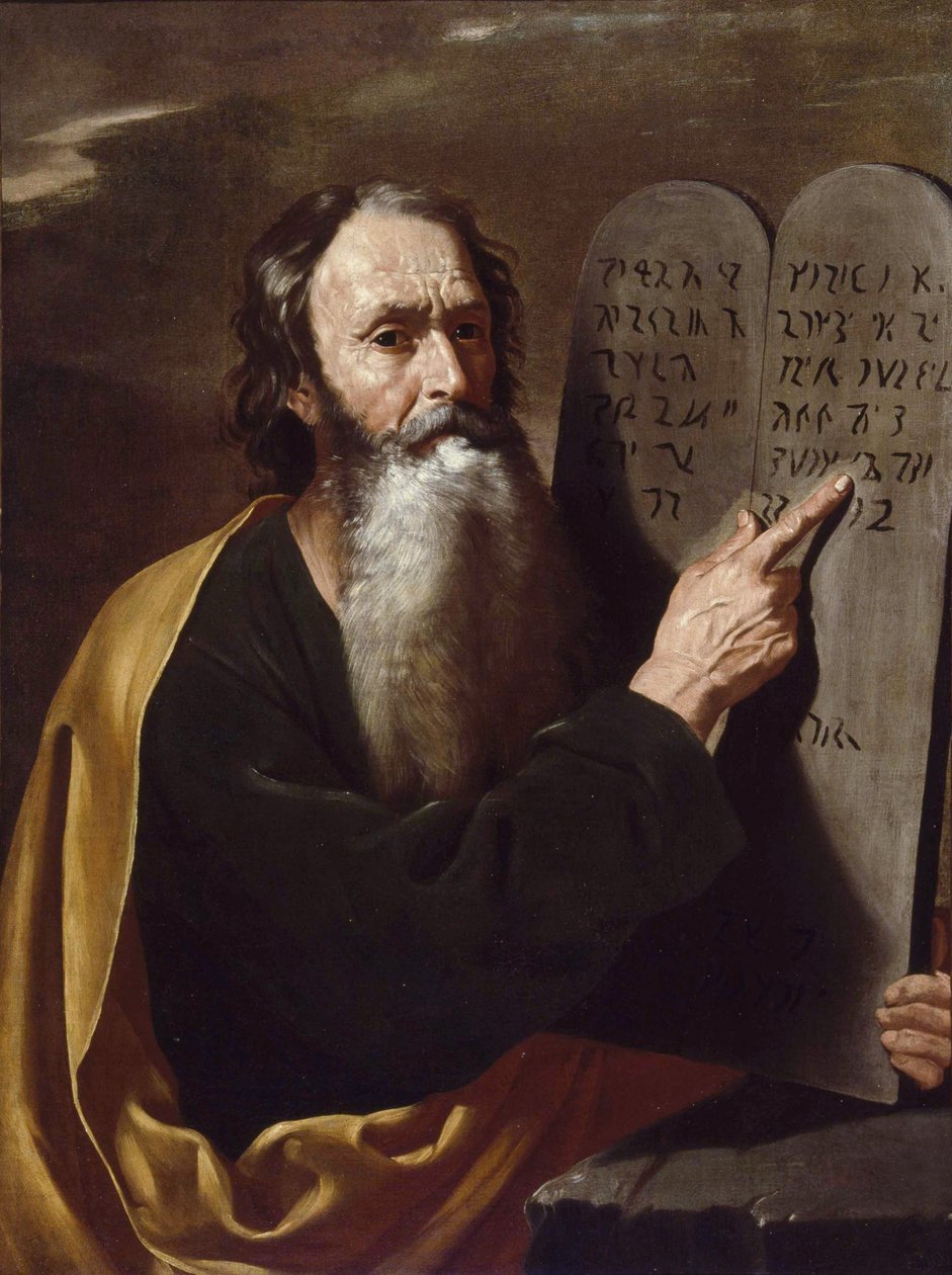 Moses par Somer (Someren), Hendrick van (1607-1656). Olje på lerret, størrelse: 94x73, ca 1638, privat samling av Hendrick van (attr.to) Somer
