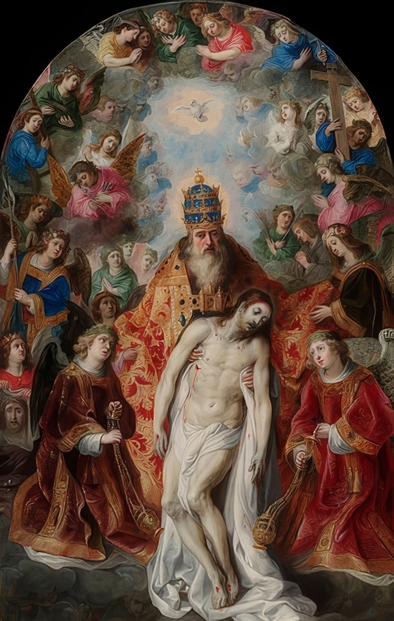 Treenigheten. Rundt 1620 av Hendrick van Balen