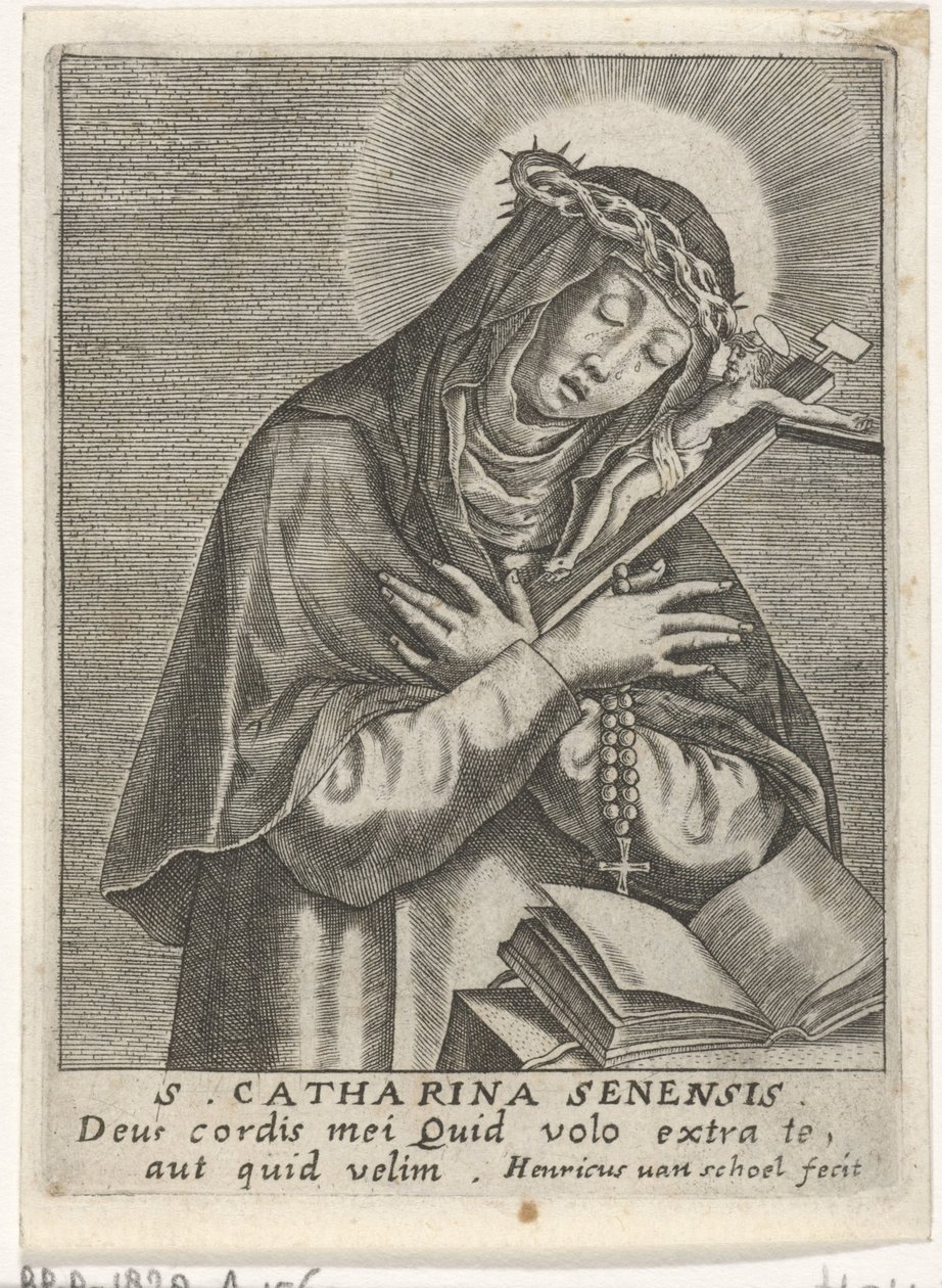 Den hellige Katarina av Siena av Hendrick van Schoel