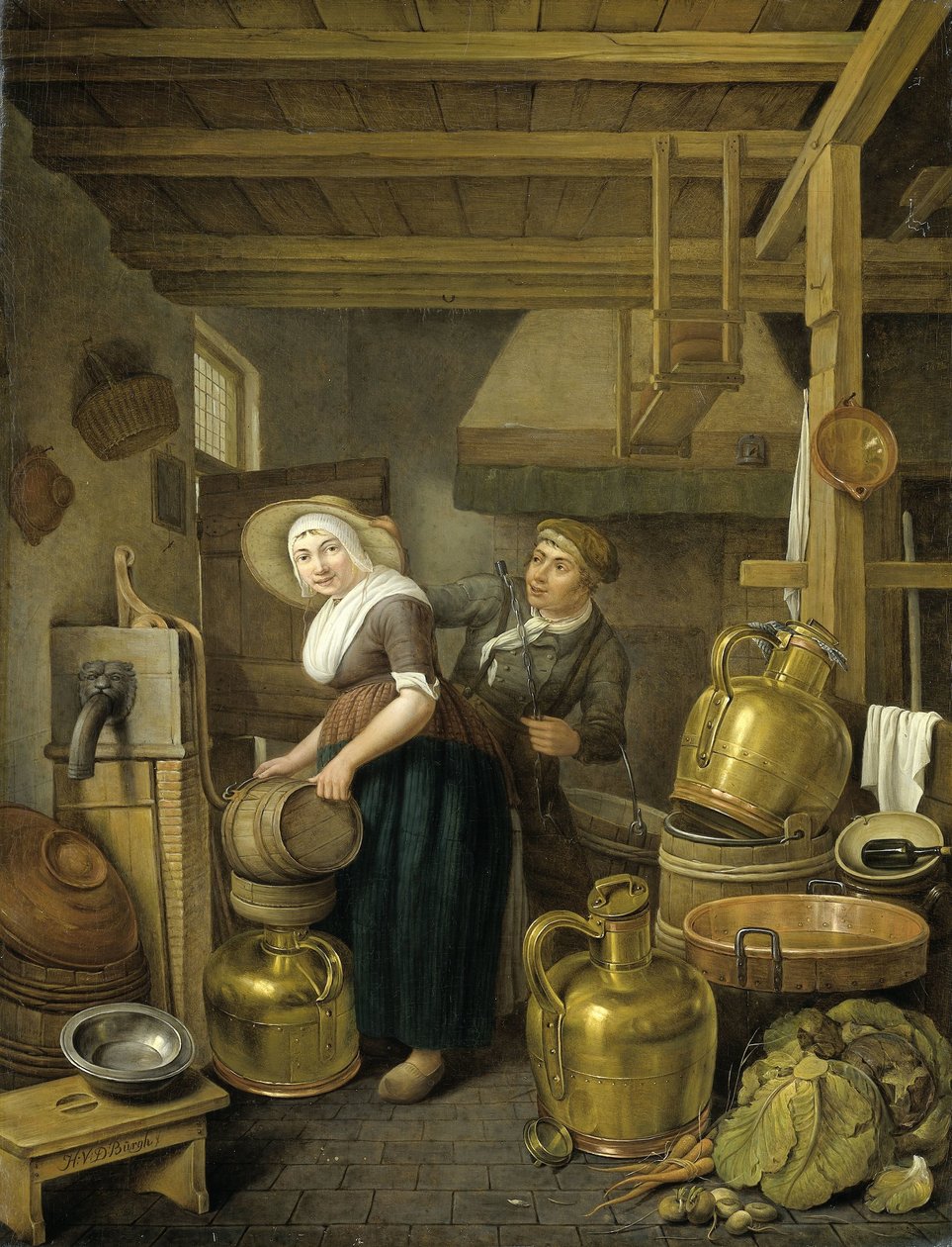 Etter melketid av Hendrick van der Burch
