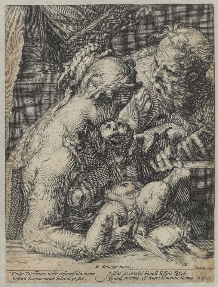 Hellig familie av Hendrik Goltzius