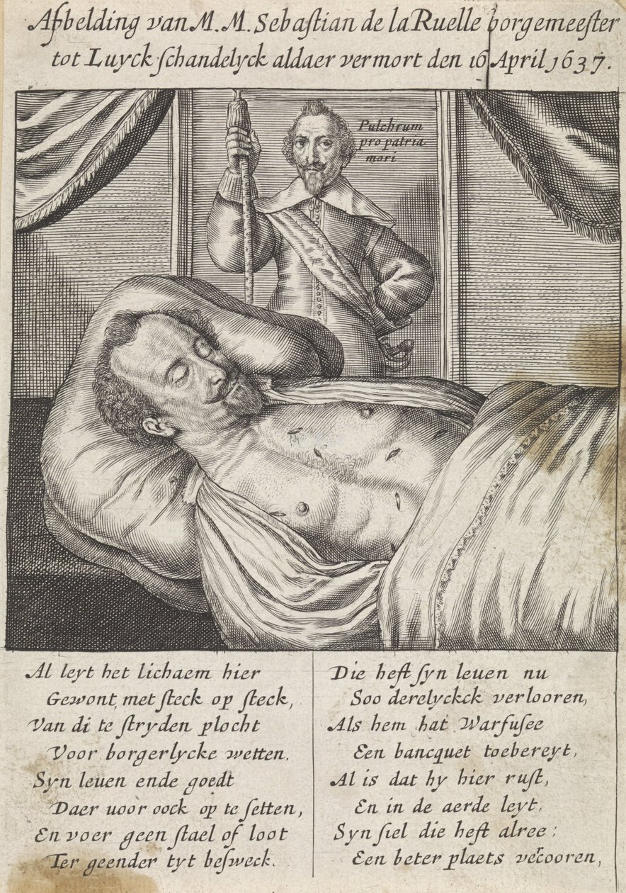 Sebastien de La Ruelles død av Hendrik Noël Natalis
