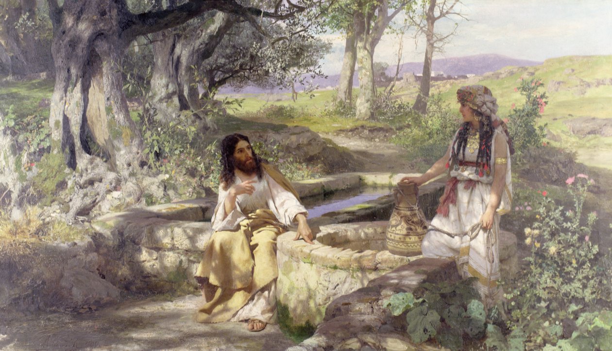 Kristus og kvinnen i Samaria, 1890 av Henryk Siemiradzki