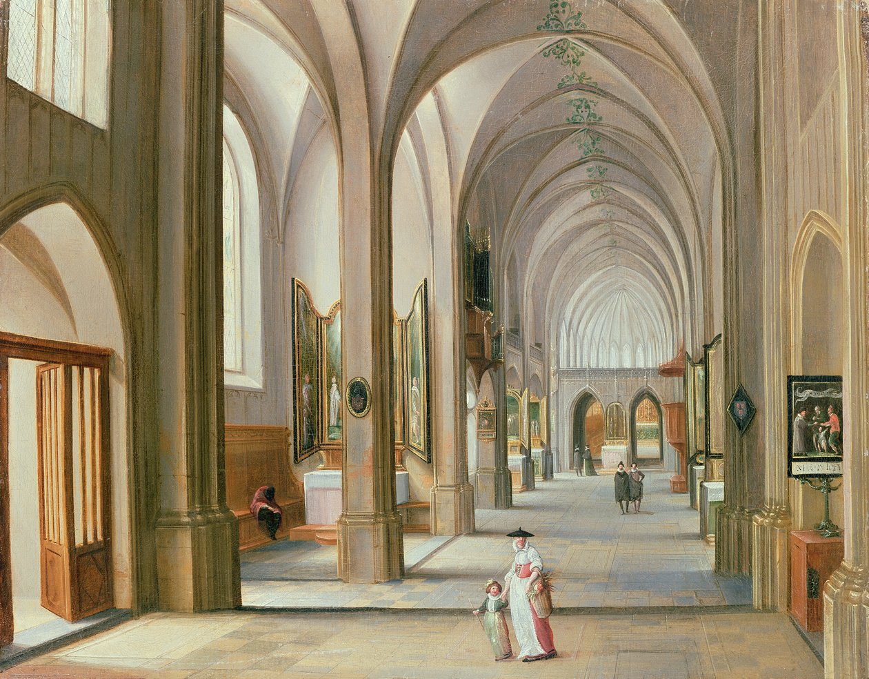 Kirkens interiør av Hendrik van Steenwyck