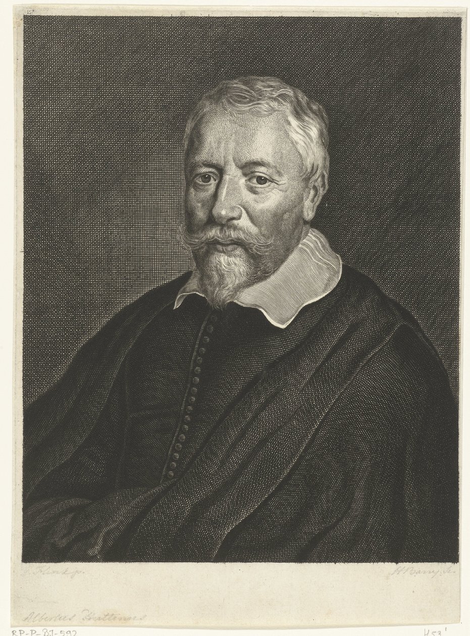 Portrett av Albertus Huttenus av Hendrik Bary